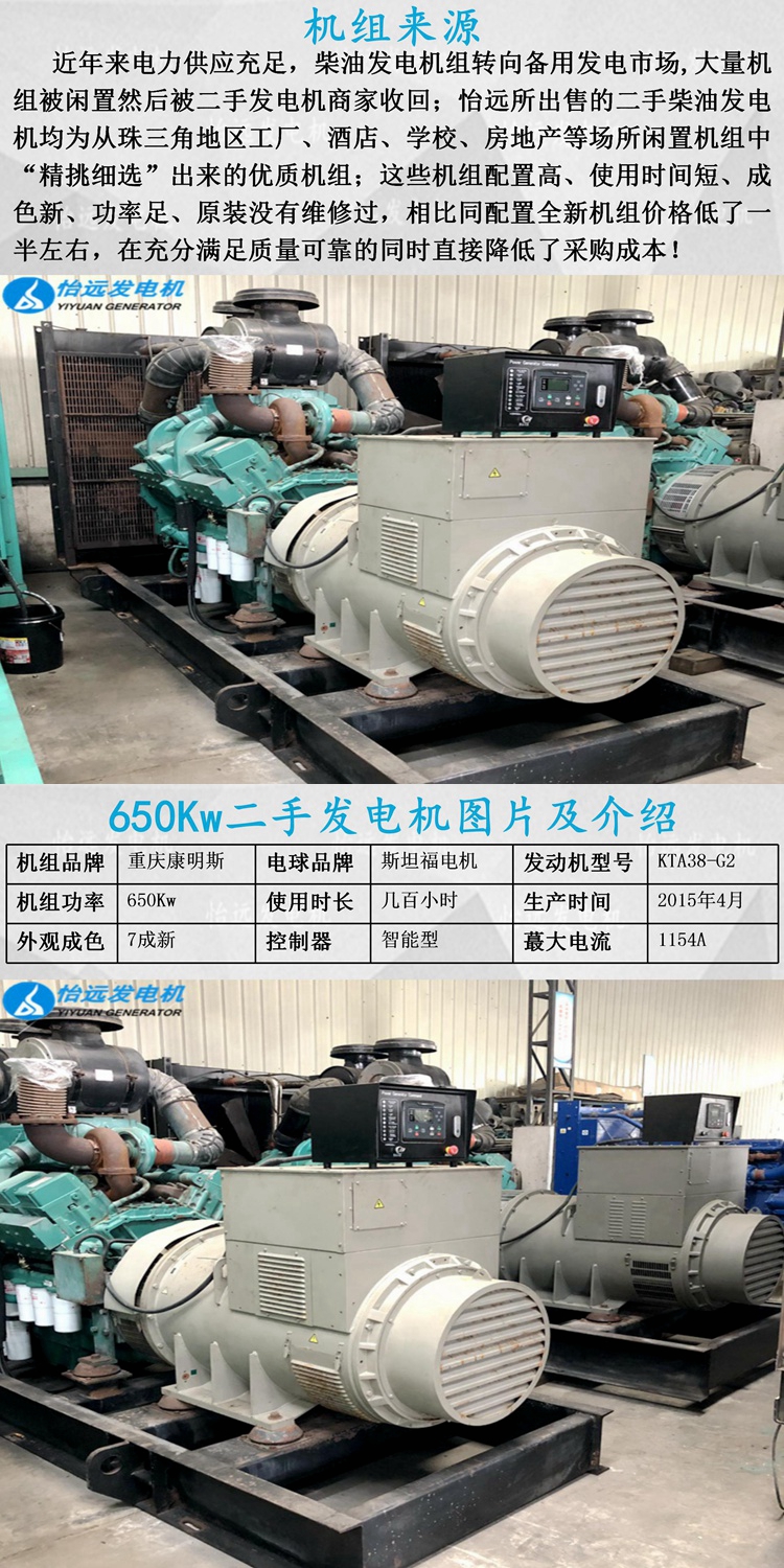 二手600kw發(fā)電機(jī)